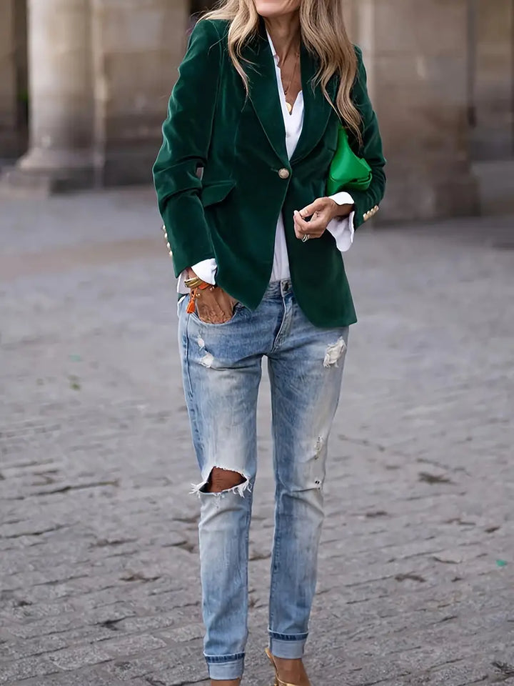 LIVARA | Velvet Tailored Blazer