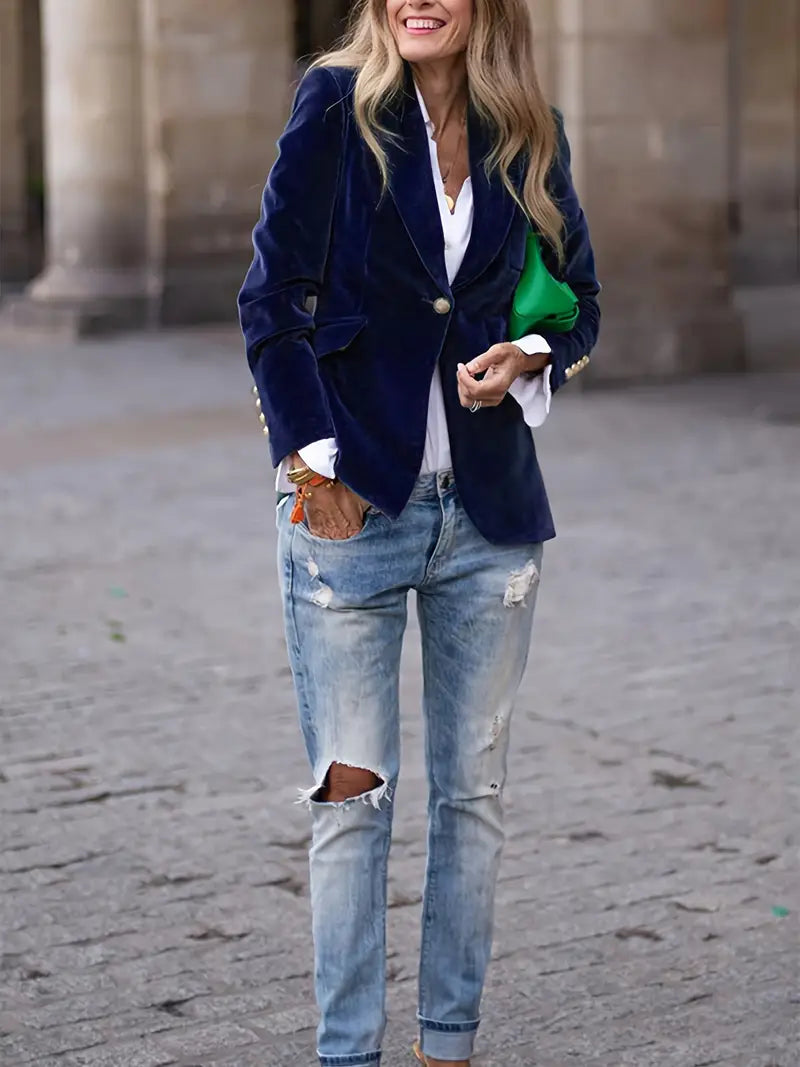 LIVARA | Velvet Tailored Blazer