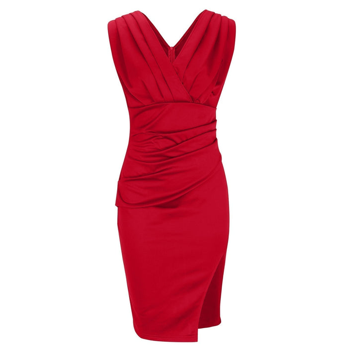 Iyanna | Dress with V-Neck and Slit