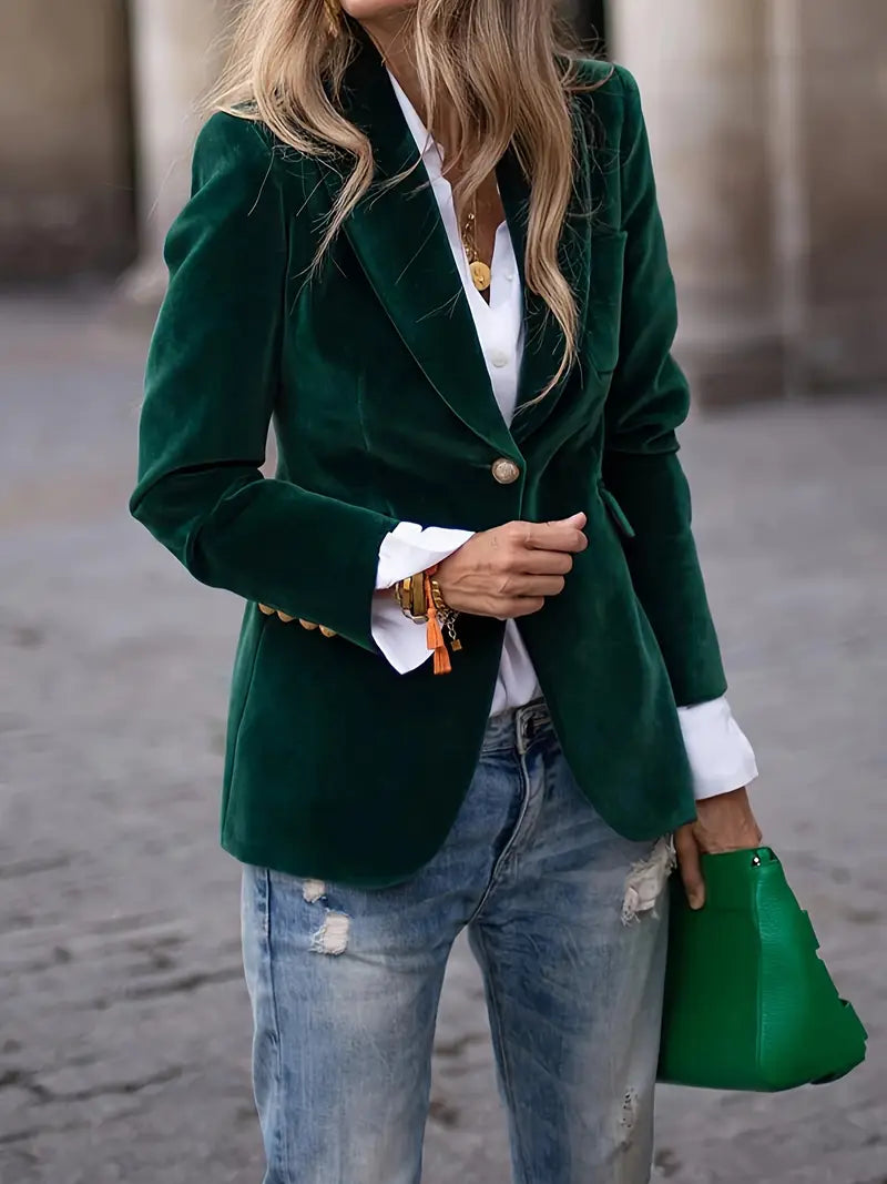 LIVARA | Velvet Tailored Blazer