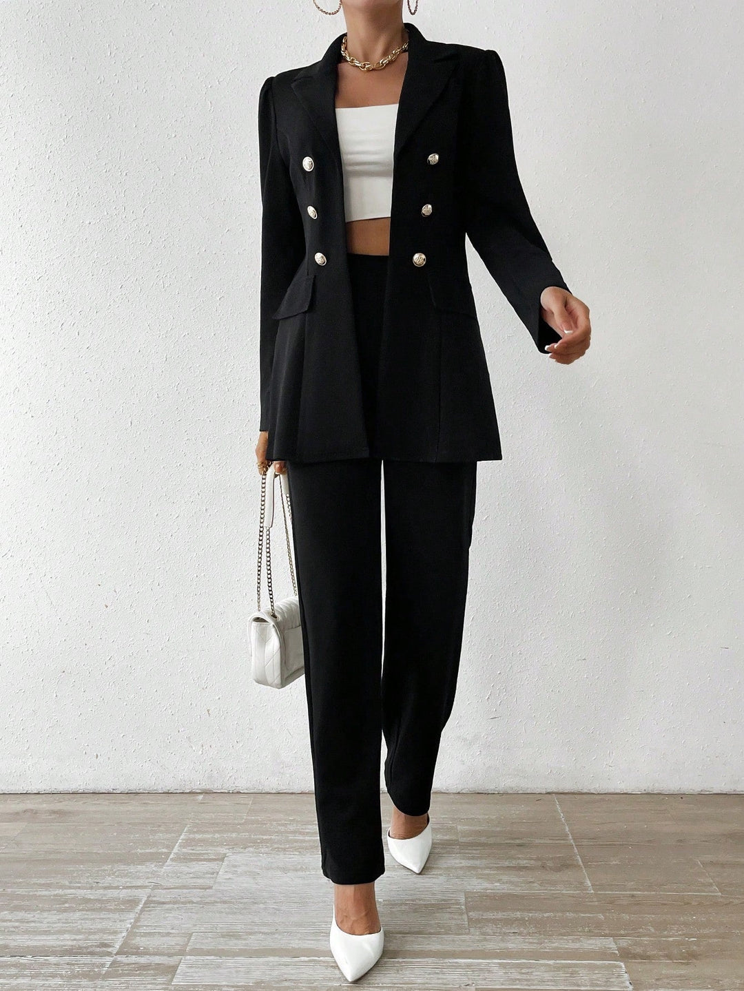 CAMILLE | Long Sleeve Suit Ensemble