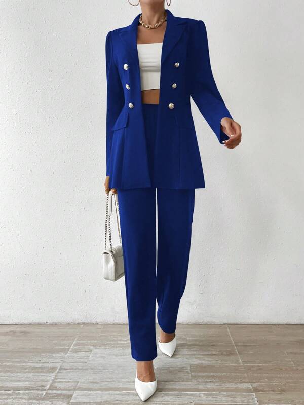 CAMILLE | Long Sleeve Suit Ensemble