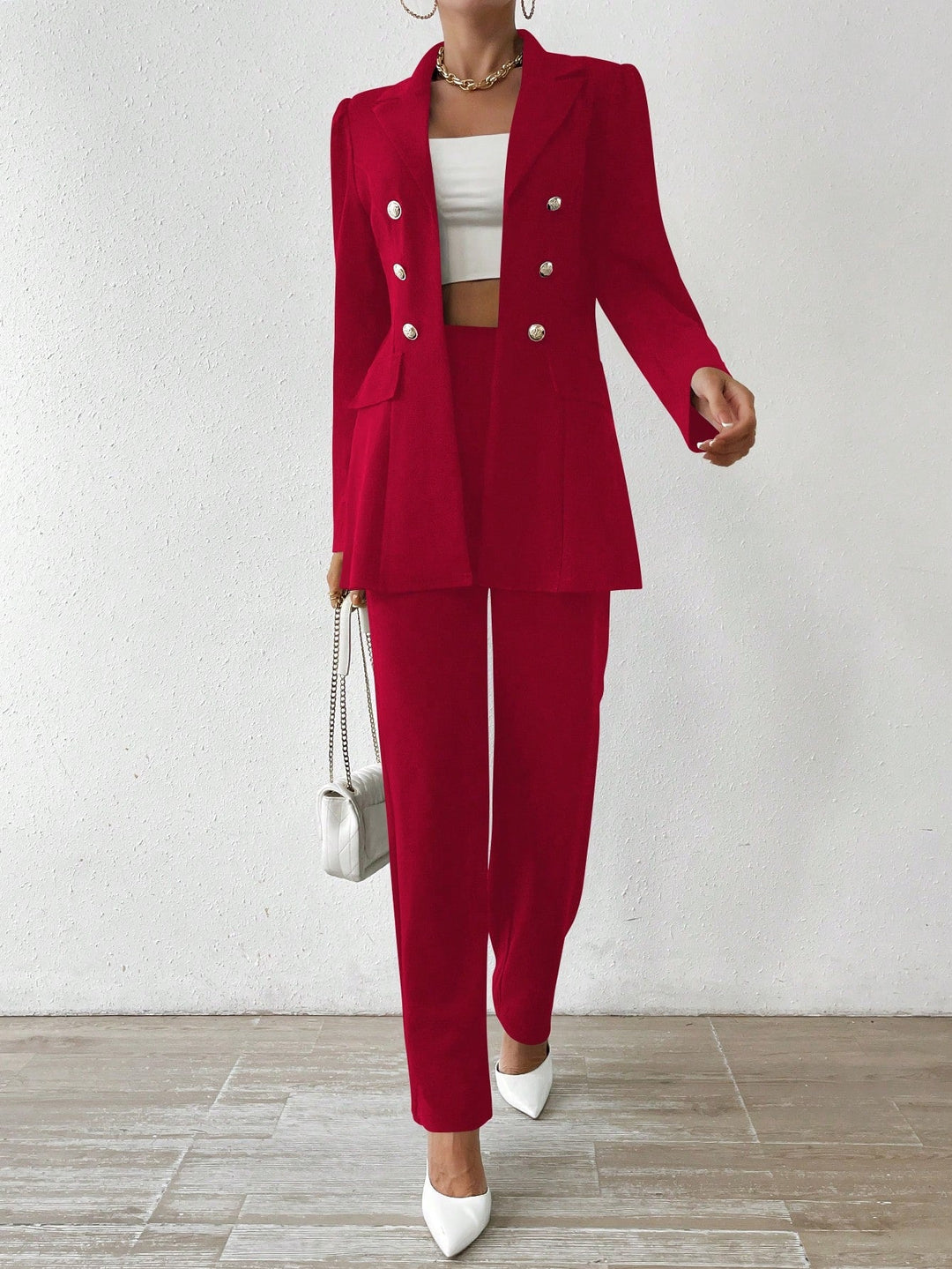 CAMILLE | Long Sleeve Suit Ensemble
