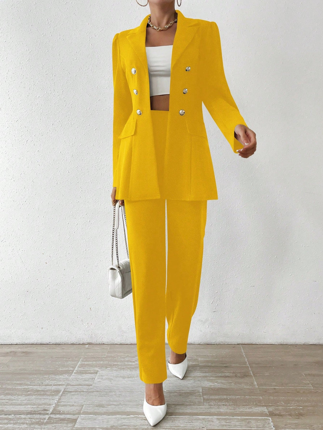 CAMILLE | Long Sleeve Suit Ensemble