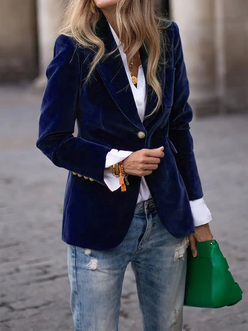 LIVARA | Velvet Tailored Blazer