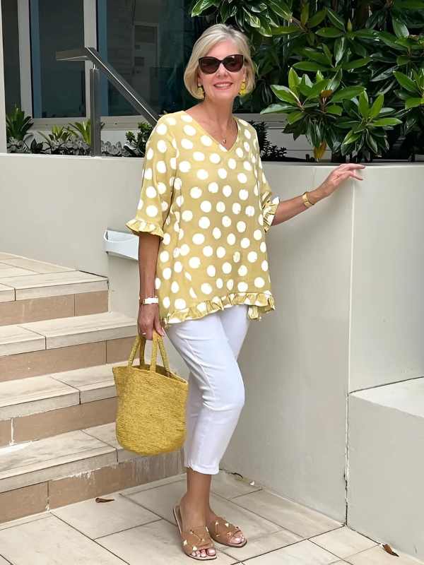 Dulce | Printed Vintage Top