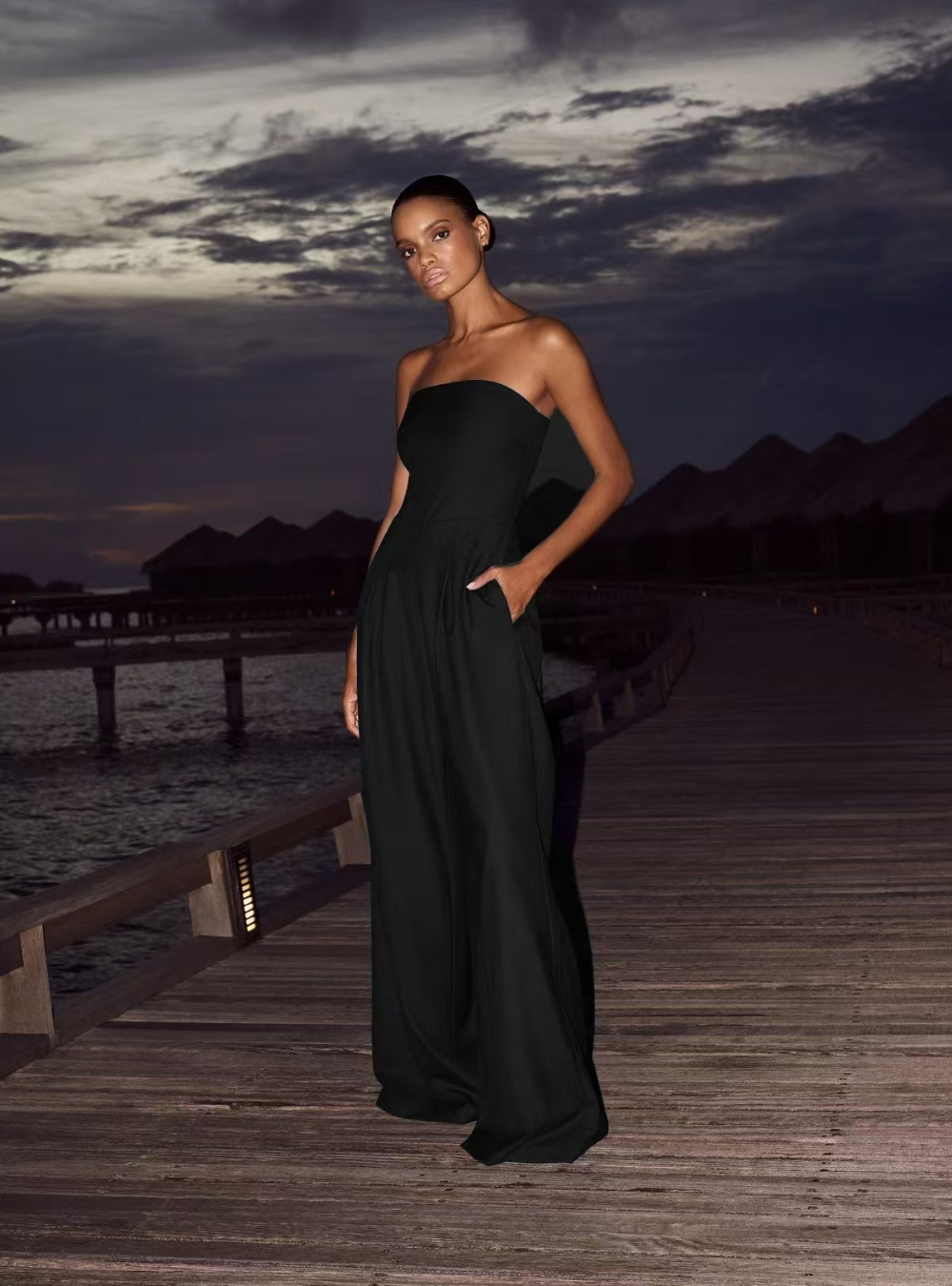 Kyline | Luxe Strapless Jumpsuit