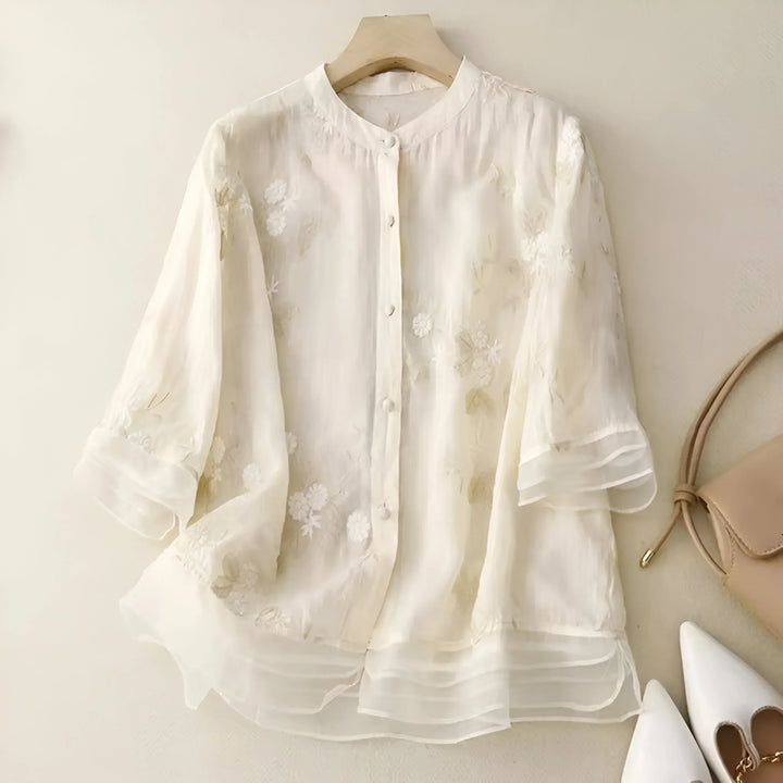 SERENA | Embroidered Blouse with Romantic Detail