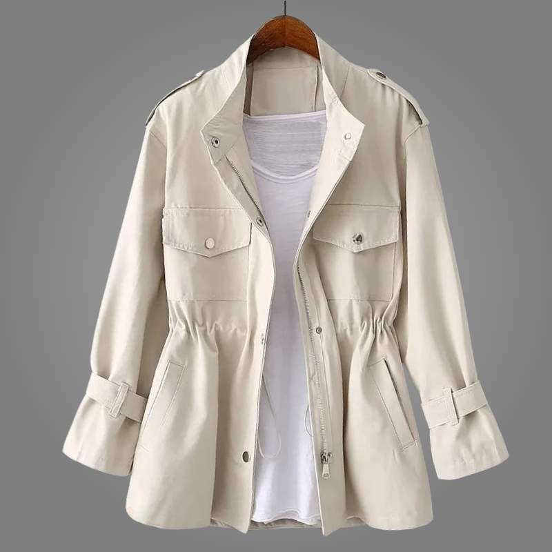 VIONA | Elegant Double-Breasted Overcoat