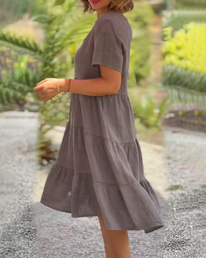 MAREN | Effortless V-Neck Shift Dress