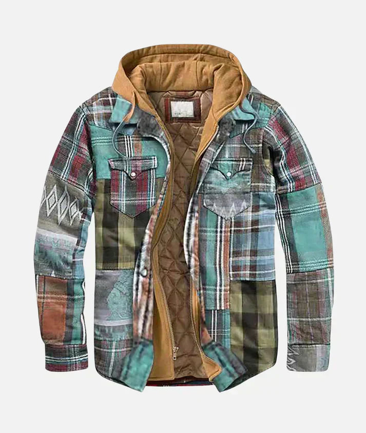 DARIUS | Patchwork Plaid Jacket