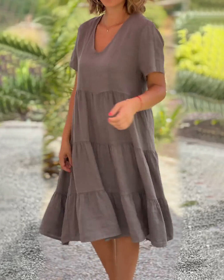 MAREN | Effortless V-Neck Shift Dress