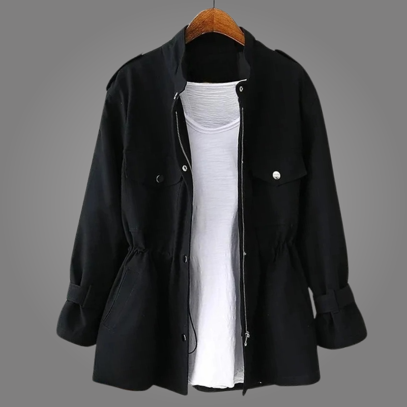VIONA | Elegant Double-Breasted Overcoat