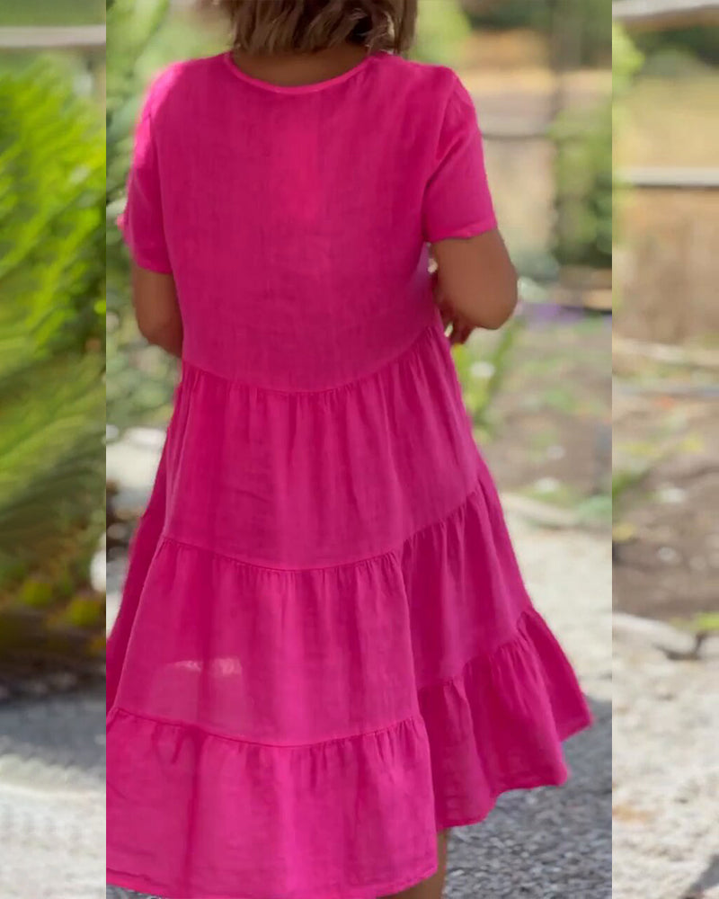 MAREN | Effortless V-Neck Shift Dress