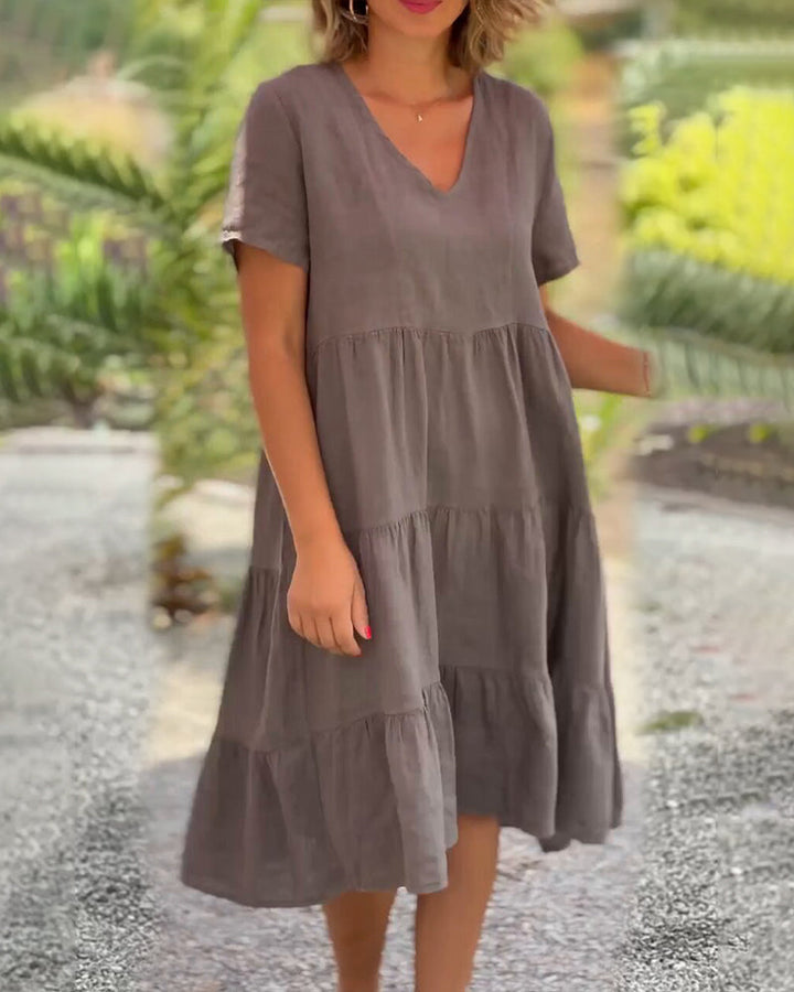 MAREN | Effortless V-Neck Shift Dress
