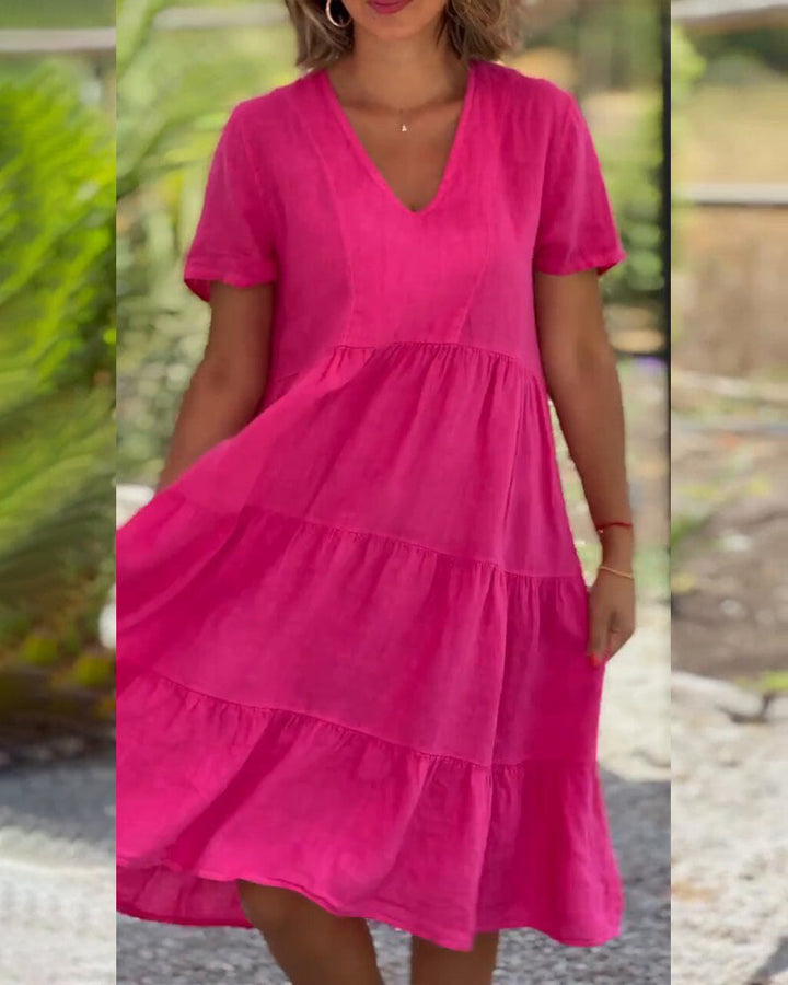 MAREN | Effortless V-Neck Shift Dress