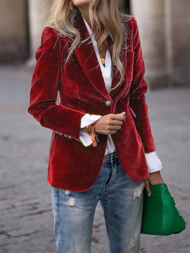 LIVARA | Velvet Tailored Blazer