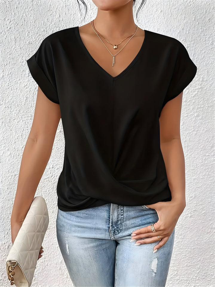 MAREN | Flattering Twist-Front Everyday Top