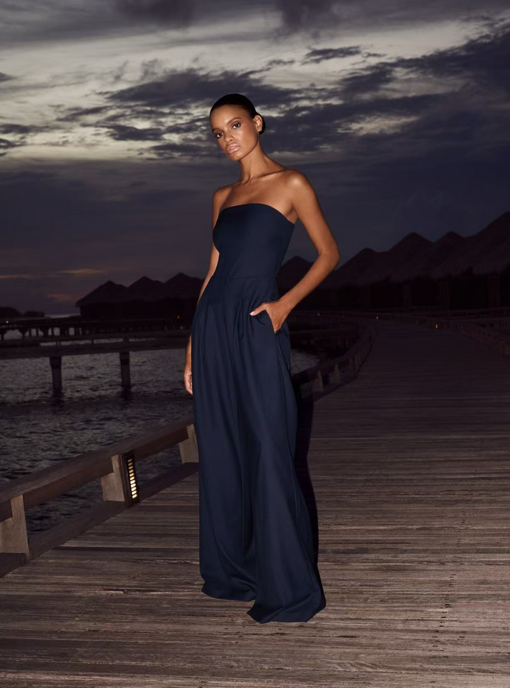 Kyline | Luxe Strapless Jumpsuit