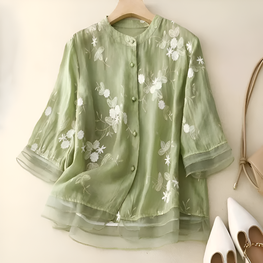 SERENA | Embroidered Blouse with Romantic Detail