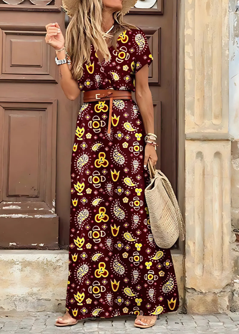 ARLENA | Boho Maxi Dress with Flowy Fit