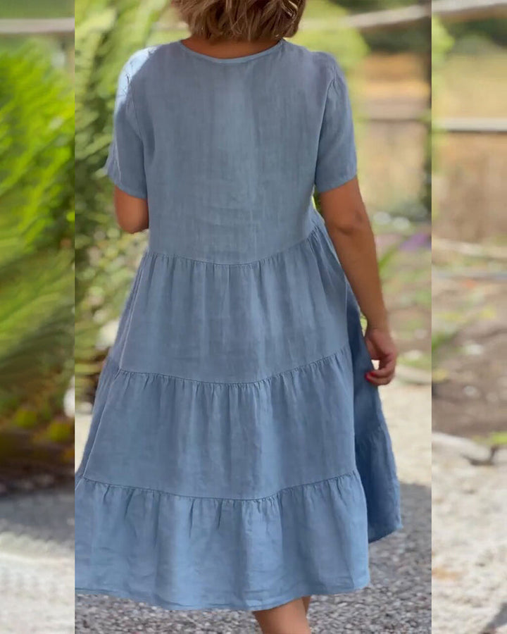 MAREN | Effortless V-Neck Shift Dress