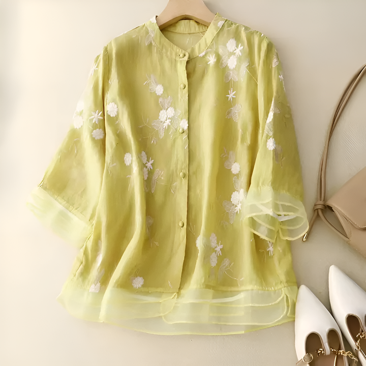 SERENA | Embroidered Blouse with Romantic Detail