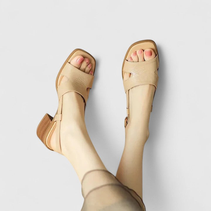 EDEN | Retro Block Heel Sandals