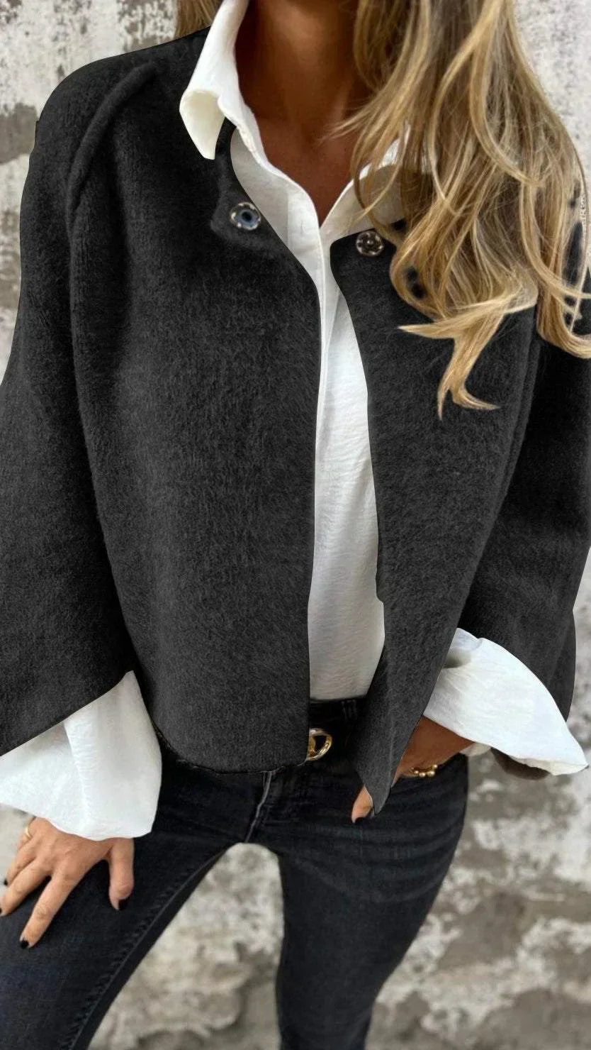 CLARISSE | Timeless Round Neck Coat