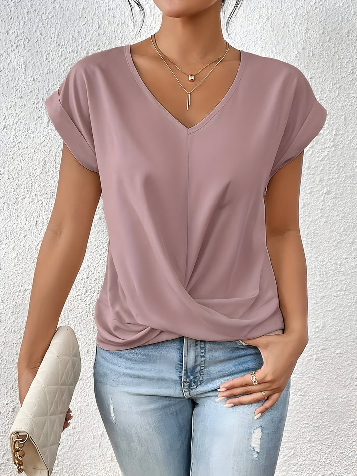 MAREN | Flattering Twist-Front Everyday Top