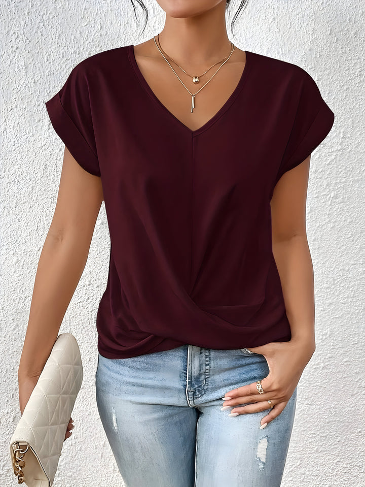 MAREN | Flattering Twist-Front Everyday Top