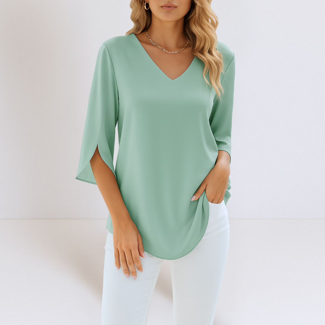 LAYNA | Flowy Blouse with Elegant Sleeves