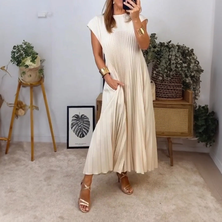 MIRELLE | Pleated A-Line Dress
