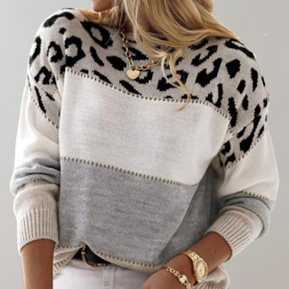 LYONA | Bold Leopard Print Sweater