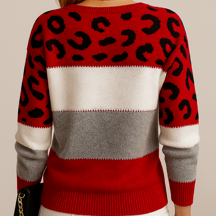 LYANA | Bold Leopard Print Sweater
