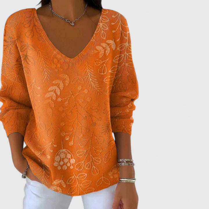 MIRELLE | Sophisticated V-Neck Top