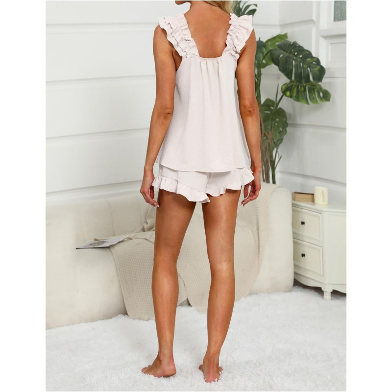 KYLIE | Ruffle Lounge Set with Feminine Charm