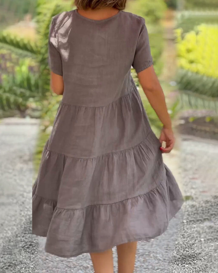 MAREN | Effortless V-Neck Shift Dress