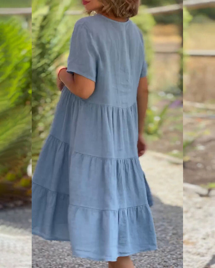 MAREN | Effortless V-Neck Shift Dress