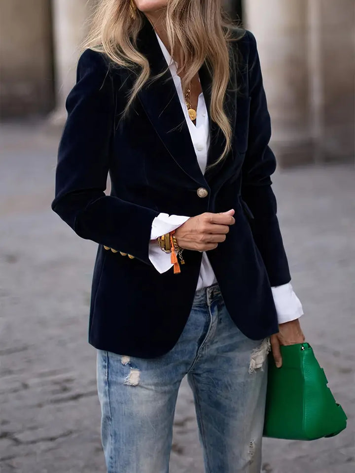 LIVARA | Velvet Tailored Blazer