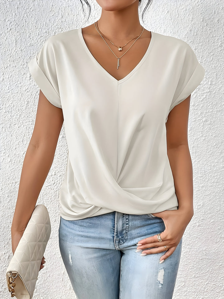 MAREN | Flattering Twist-Front Everyday Top