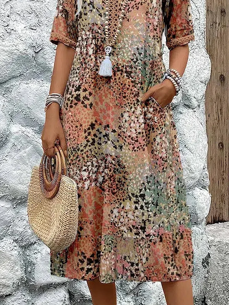 LYRA | Romantic Floral Midi Dress