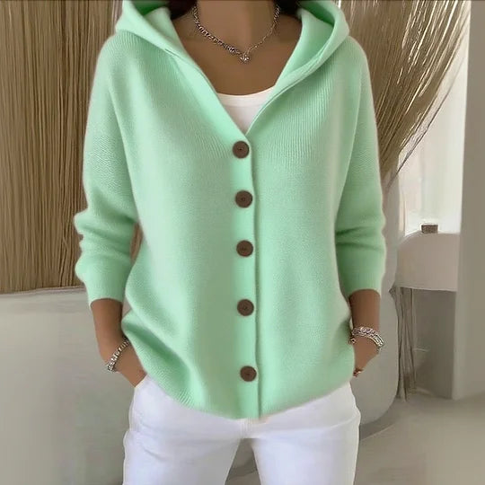 EVARA | Cozy Hooded Cardigan