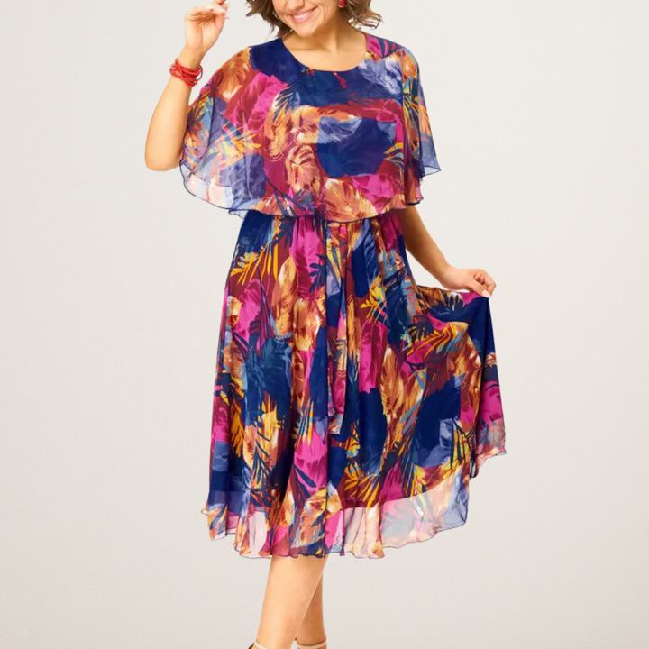 CAELIA | Flowing Plus-Size Dress with Effortless Elegance