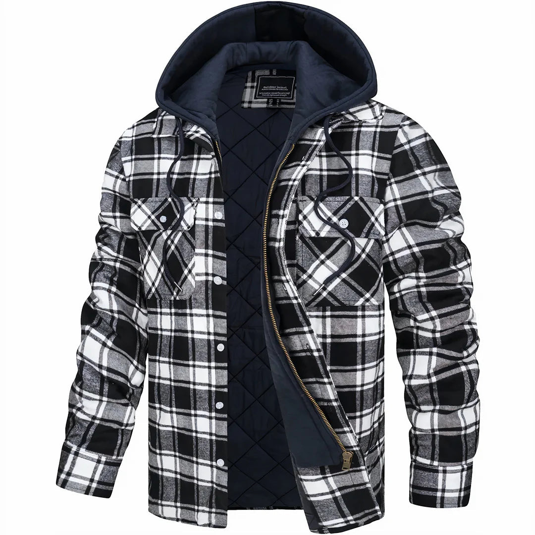 DORIAN | Check Pattern Warm Jacket