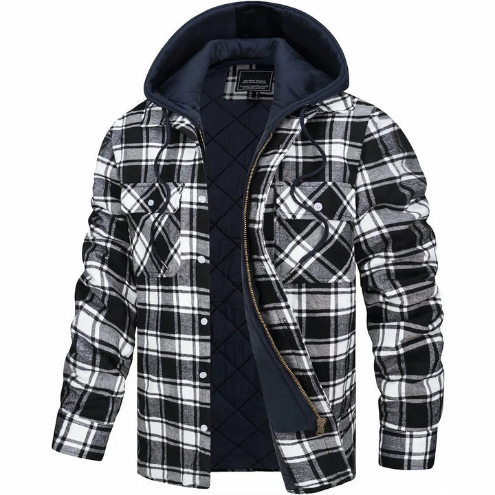 DORIAN | Check Pattern Warm Jacket