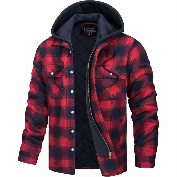 DORIAN | Check Pattern Warm Jacket