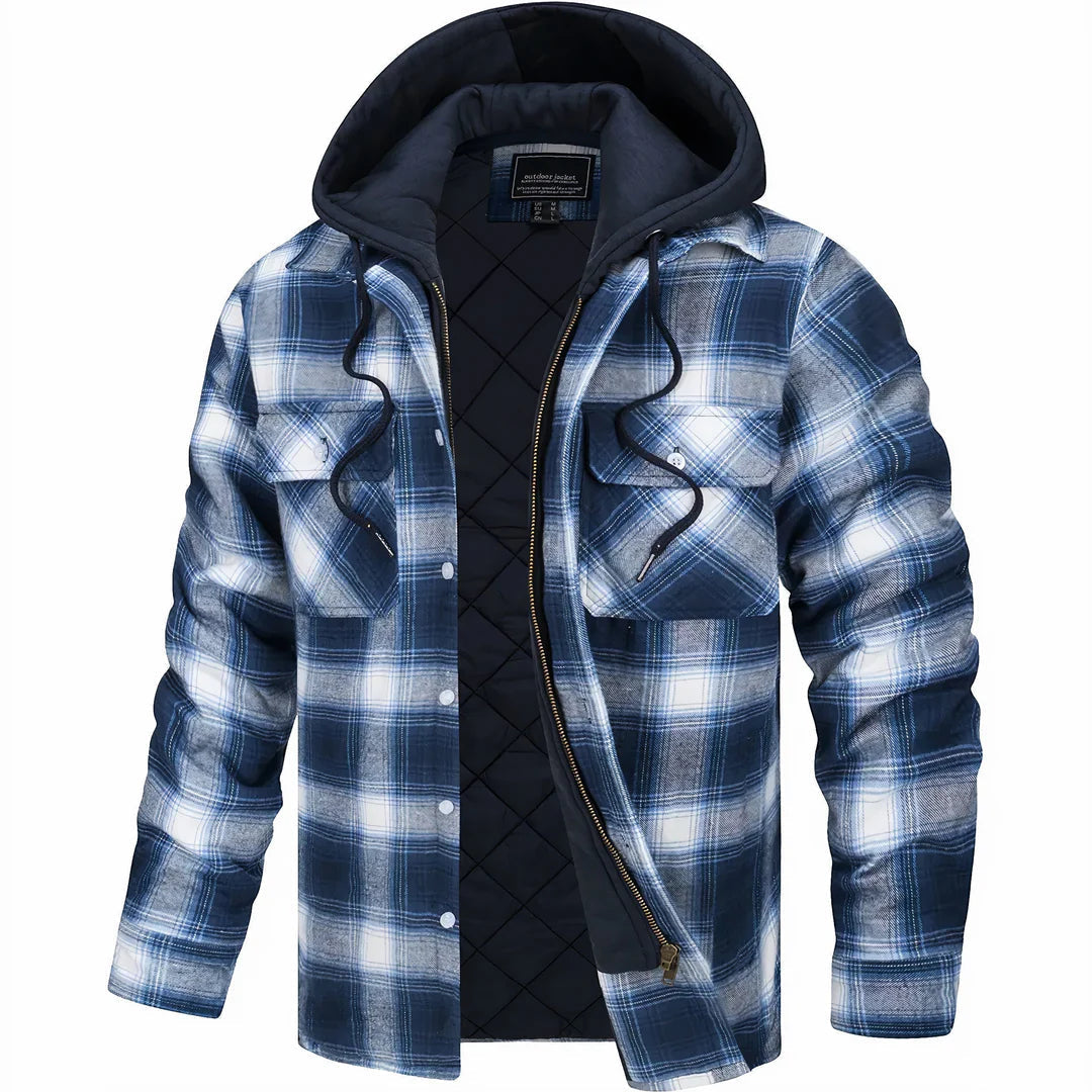 DORIAN | Check Pattern Warm Jacket
