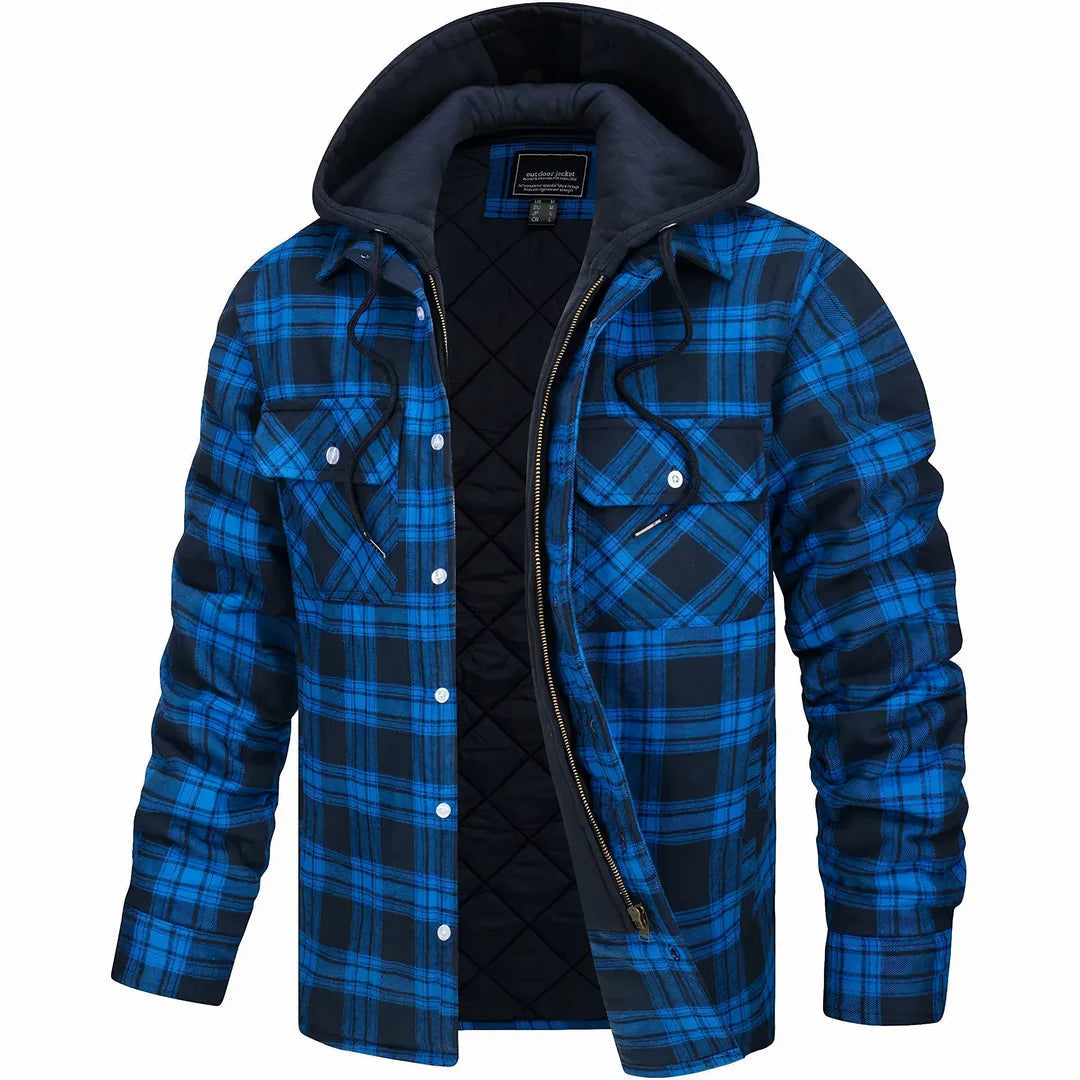 DORIAN | Check Pattern Warm Jacket